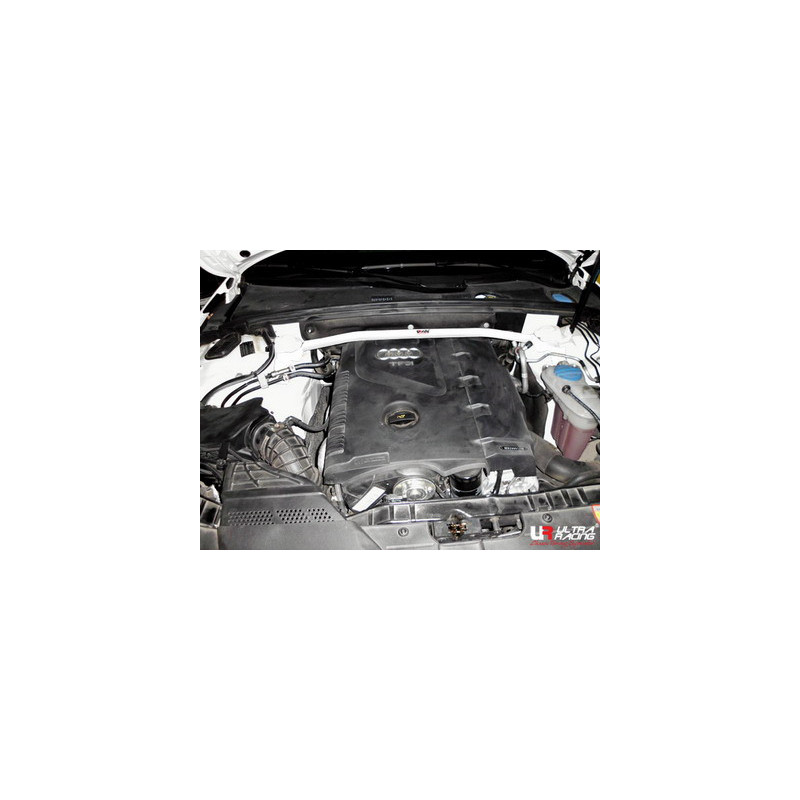 Bară de rigidizare între amortizoare superioară față cu 2 puncte de fixare ULTRA RACING pentru Audi A4 (B8) 07+ 2.0T - U-220140 - UR-TW2-1412 - 3661768663752