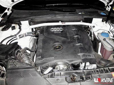 Bară de rigidizare între amortizoare superioară față cu 2 puncte de fixare ULTRA RACING pentru Audi A4 (B8) 07+ 2.0T - U-220140 - UR-TW2-1412 - 3661768663752