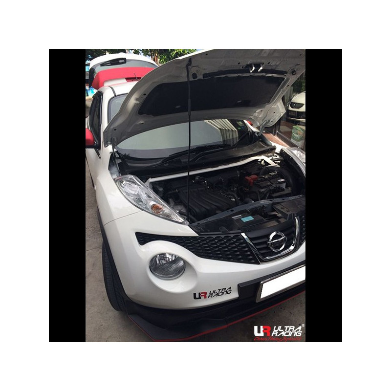 Bară de rigidizare între amortizoare superioară față cu 2 puncte de fixare ULTRA RACING pentru Nissan Juke 10+ - U-222953 - URUS-TW2-2335 - 3661768668504