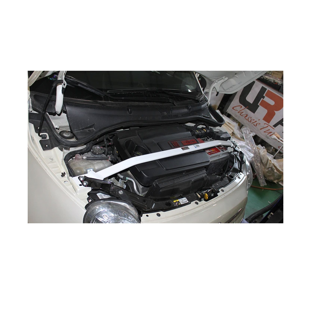 Bară de rigidizare între amortizoare superioară față cu 2 puncte de fixare ULTRA RACING Fiat 500 07+ 09./1.4 - U-239244 - URUS-TW2-2431 - 3661768681183