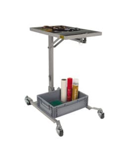 Folding mobile workstand