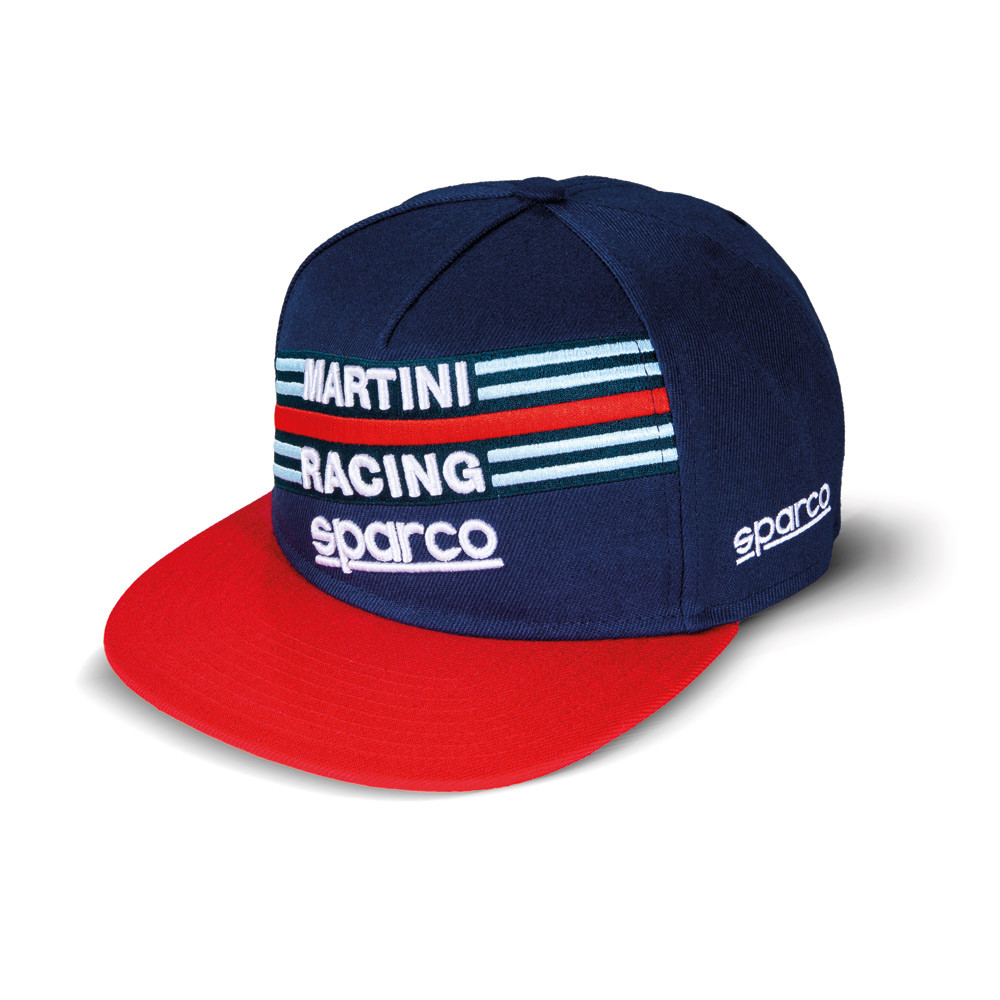 Sparco Martini Racing pet met plat vizier - 01283MR.BM - 01283BM
