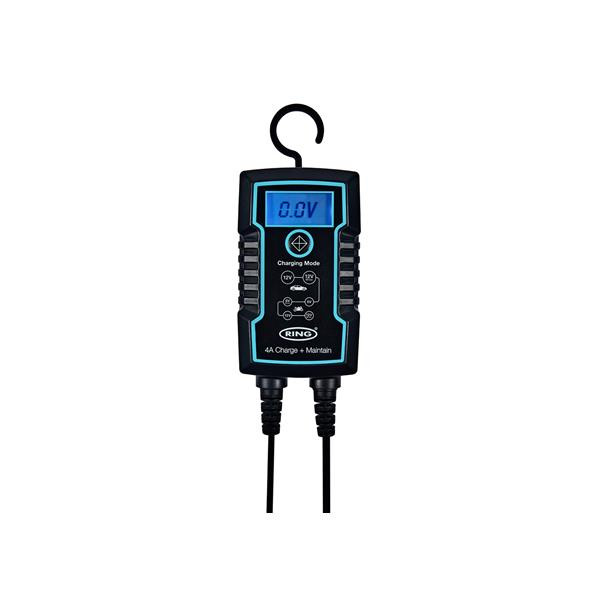 CARICABATTERIE INTELLIGENTE+ MANTENIMENTO DELLA CARICA 4A 6/12V AD ANELLO - LI-RESC804FR - RESC804FR