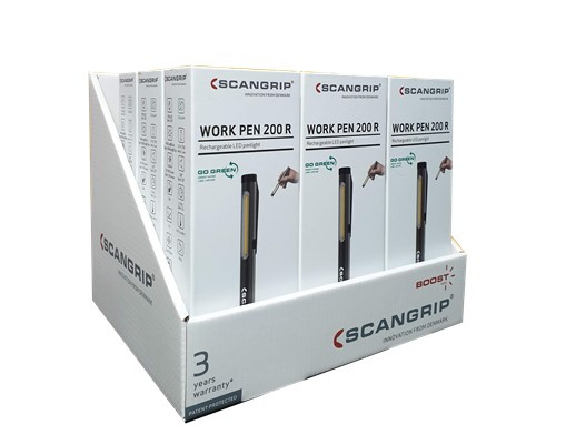 LANTERNĂ TIP PIX REÎNCĂRCABILĂ SCANGRIP WORK PEN 200 R - LI-035127 - 035127