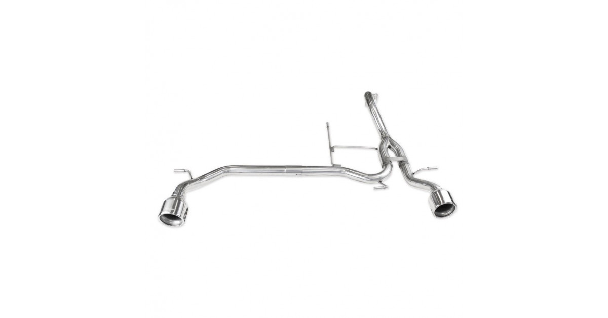 INOXCAR duplex rear exhaust without silencer SUZUKI Swift Sport 1,4 hybrid 2020 end pipe 102mm