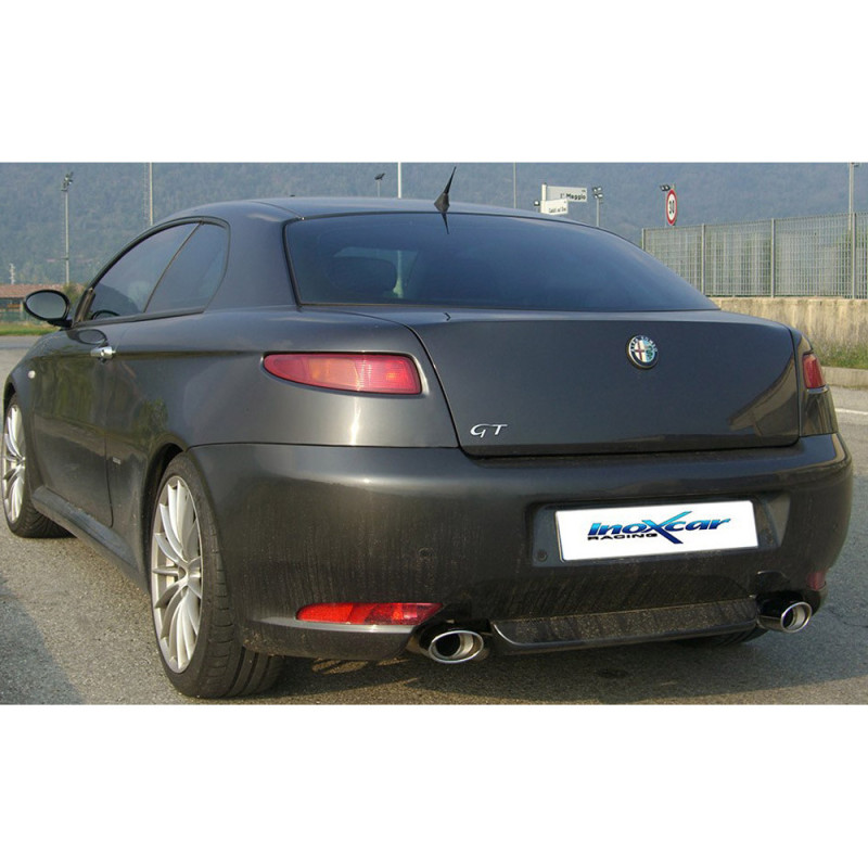 Duplex INOXCAR Alfa Romeo GT 3,2 2004 ovale uitlaatpijpen 120x80mm - IC-TWAL07120 - TWAL.07.120 - 3661768323243