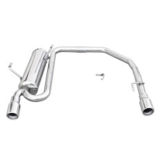 Duplex INOXCAR PEUGEOT 206 2,0 16V 136pk 99-04 ronde uitlaatpijpen 80mm - IC-TWPE0680 - TWPE.06.80 - 3661768259283