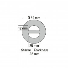 Silentbloc Echappement 220°C POWERSPRINT diamètre 50mm