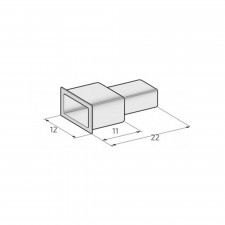 Manchons mâle pour cosses plates 6.3mm (200 pcs)