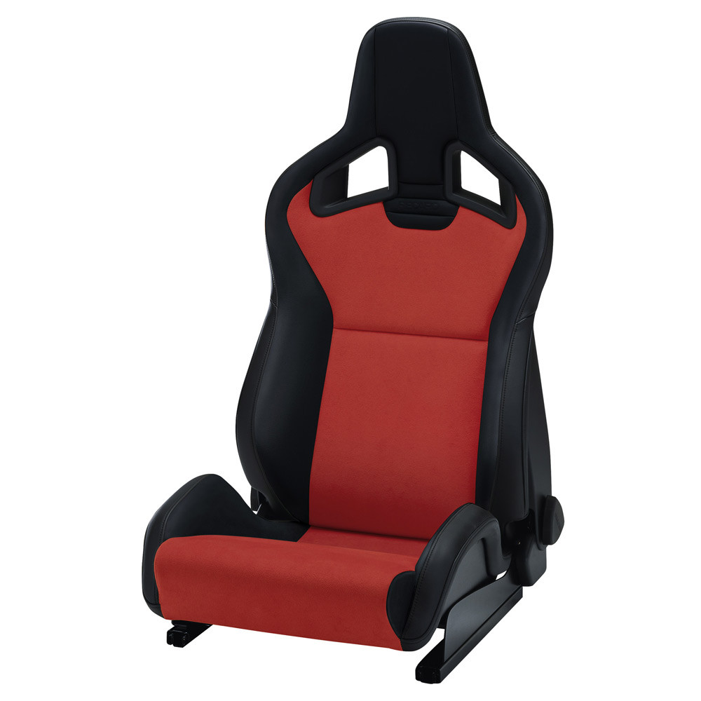 Sedile RECARO Sportster CS con pack Climat - Dinamica rosso / finta pelle nera lato destro - REC-410-10-2585 - 410.10.2585 - 3661768818107