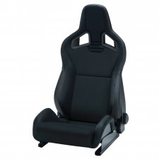 Kuipstoel RECARO Sportster CS met universele zijairbag en klimaatpakket - Zwart leer