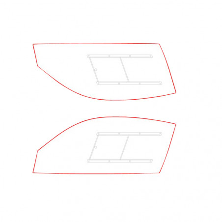 Vitrage MAKROLON Racing Window pour PORSCHE 911-997 GT3