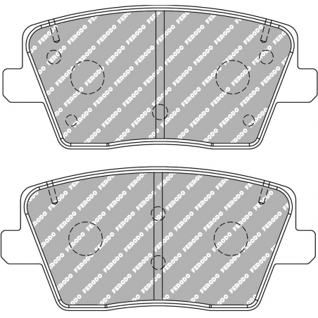Ferodo DS2500 rear brake pads for Hyundai I30N 2017-
