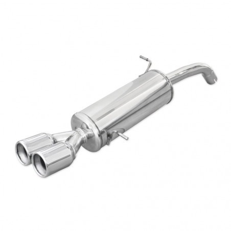 Inoxcar Exhaust Rear Silencer 2X80 FORD FIESTA Mk7 (‘13) 1.6 ST (180HP) after 2013 diam 54