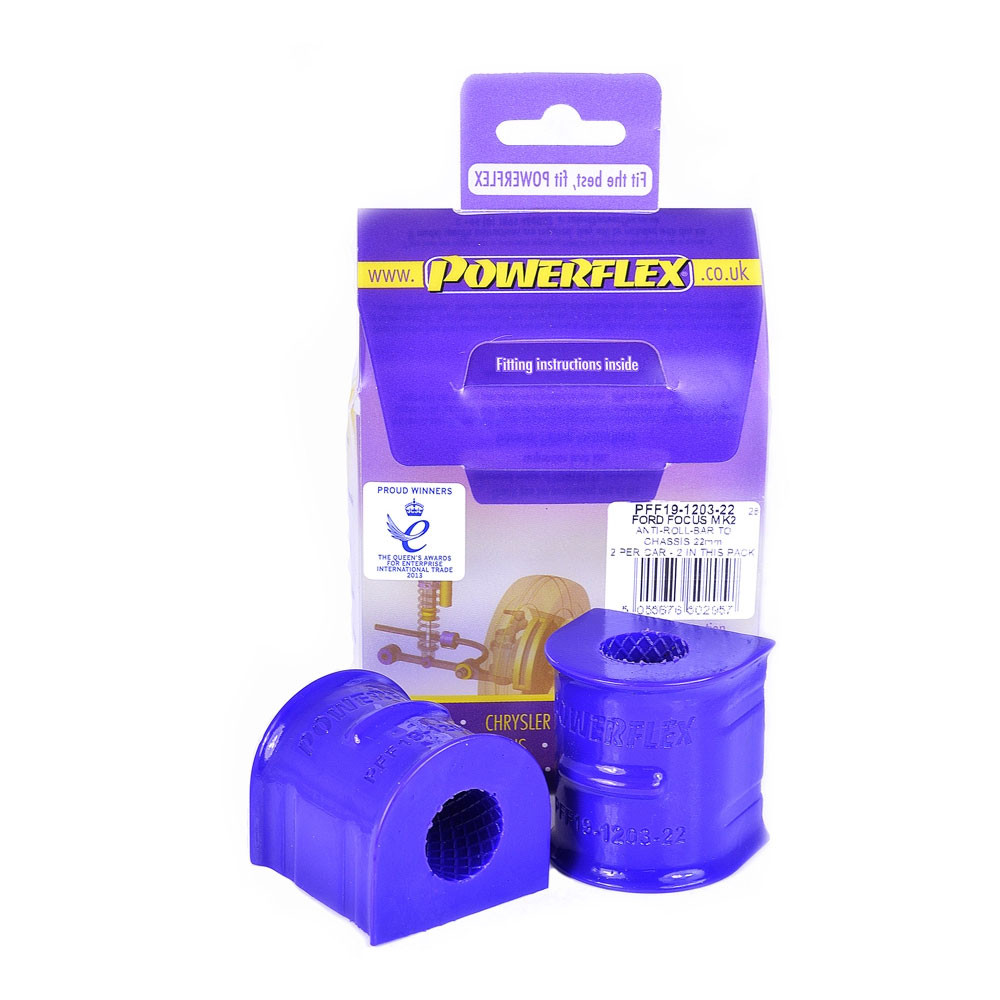Powerflex silentbloc pentru bară antiruliu de 22 mm, față, Focus 2 ST/RS 2005-2010 (2 bucăți) - PF-F19120322OE-2 - PFF19-1203-22 - 5055676502957