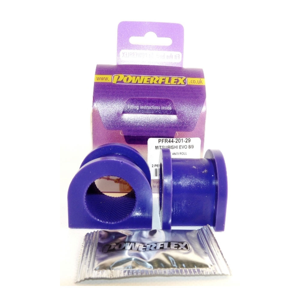 Silentbloc Powerflex pentru bară antiruliu față Mitsubishi Evo 8 - 9 (2 bucăți) - PF-F44-201-29-2 - PFF44-201-29 - 5055676505644