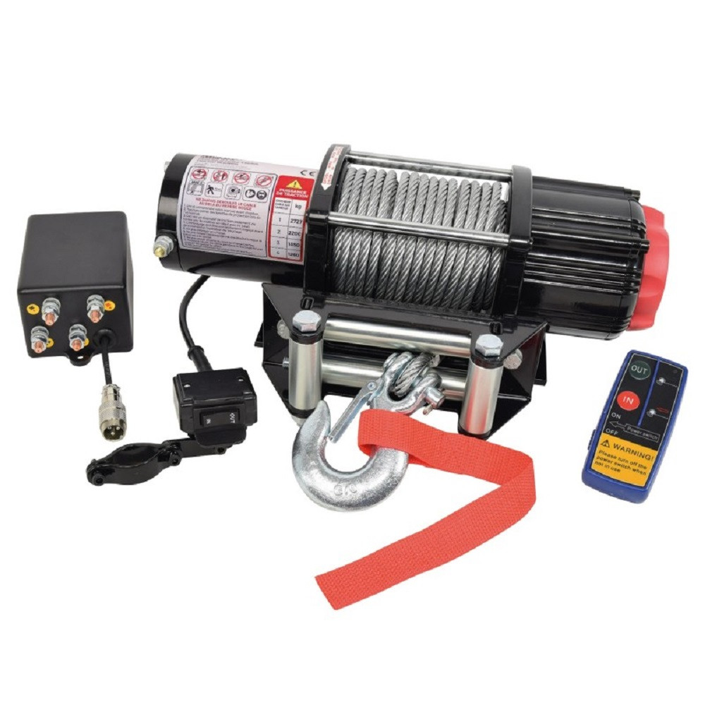 4X4 electrical winch 12V 2.7T 15m steel cable - AS-329111 - 329111 - 3233753291112