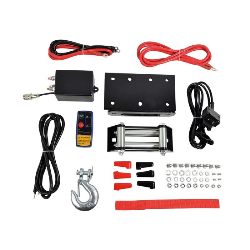 Elektrische lier 4X4 12V 2.7T staalkabel 15m - AS-329111 - 329111 - 3233753291112