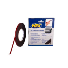 Plakband HPX dubbelzijdig HSA antraciet 9mmx10m - HPX-HSA003 - HSA003 - 3661768769317