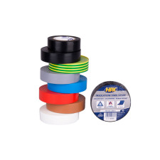 Isolatietape HPX PVC VDE geassorteerd 19mm x 20m pak van 10 - HPX-IC1920 - IC1920 - 3661768793213