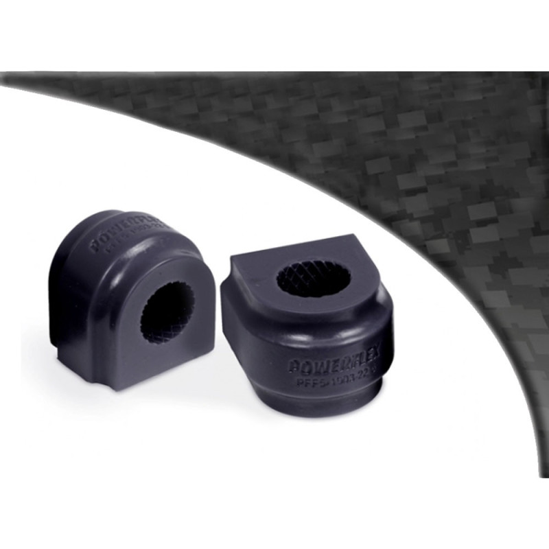 Stille voorste anti-roll bar blok 24mm BMW 3-serie F30-F34 Zwarte serie - PF-F5190324-2N - PFF5-1903-24BLK - 5055676536082