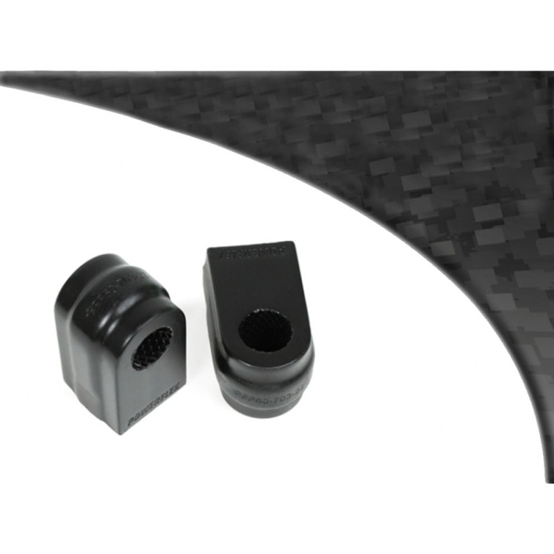 Silent bloc Powerflex Black anti-roll bar 24mm Renault Megane 3 RS na 2008 (2 stuks) - PF-F6070324-2N - PFF60-703-24BLK - 5055676533234