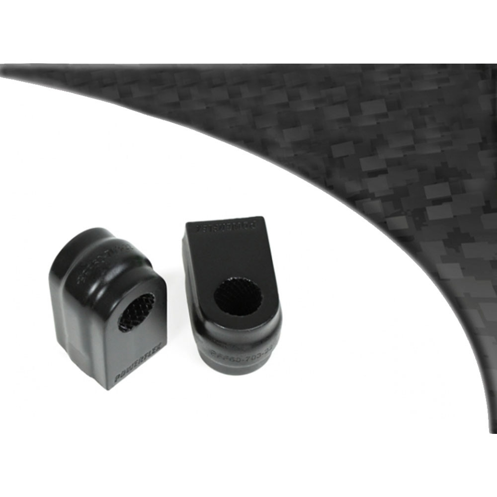 Silent bloc Powerflex Black anti-roll bar 24mm Renault Megane 3 RS na 2008 (2 stuks) - PF-F6070324-2N - PFF60-703-24BLK - 5055676533234