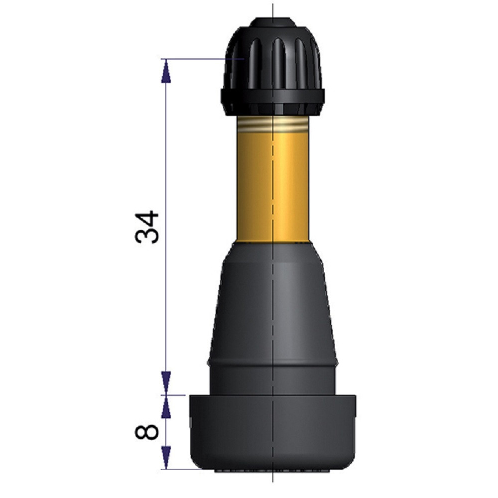 Ventil tubeless cauciucată pentru presiune înaltă, 5,5 bar - SCH-43025-68 - 43025-68 - 3661768621387