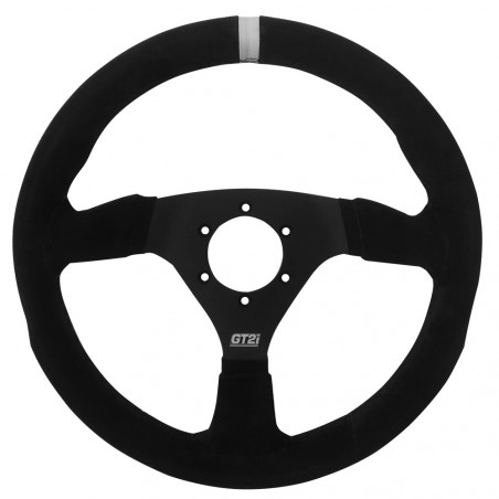 Volante piano GT2i Pro 330mm pelle scamosciata Nero/Nero 