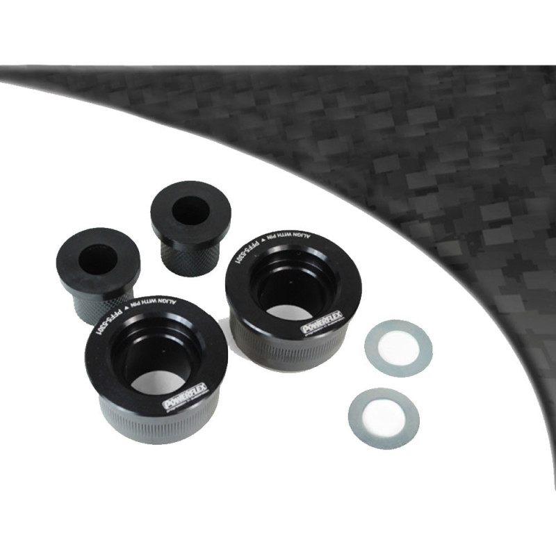 Powerflex Black front wishbone rear bush BMW E30 aluminum outer - PF-F55301-2N - PFF5-5301BLK - 5055676554055