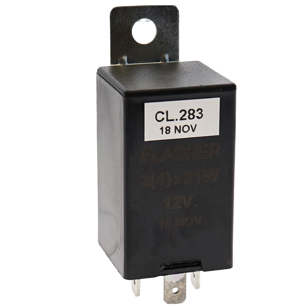 Releu de semnalizare 12 V, 3P DIN + Suport - EL-CL283 - CL.283 - 3700660420039