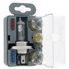H4 12V Emergency Kit with 6 Bulbs + 3 Fuses - EL-AA0024 - AA.0024 - 3700660400550