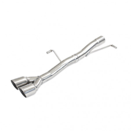 INOXCAR rear silencer Peugeot RCZ 1,6 THP 2010 without silencer 2x 80mm Racing