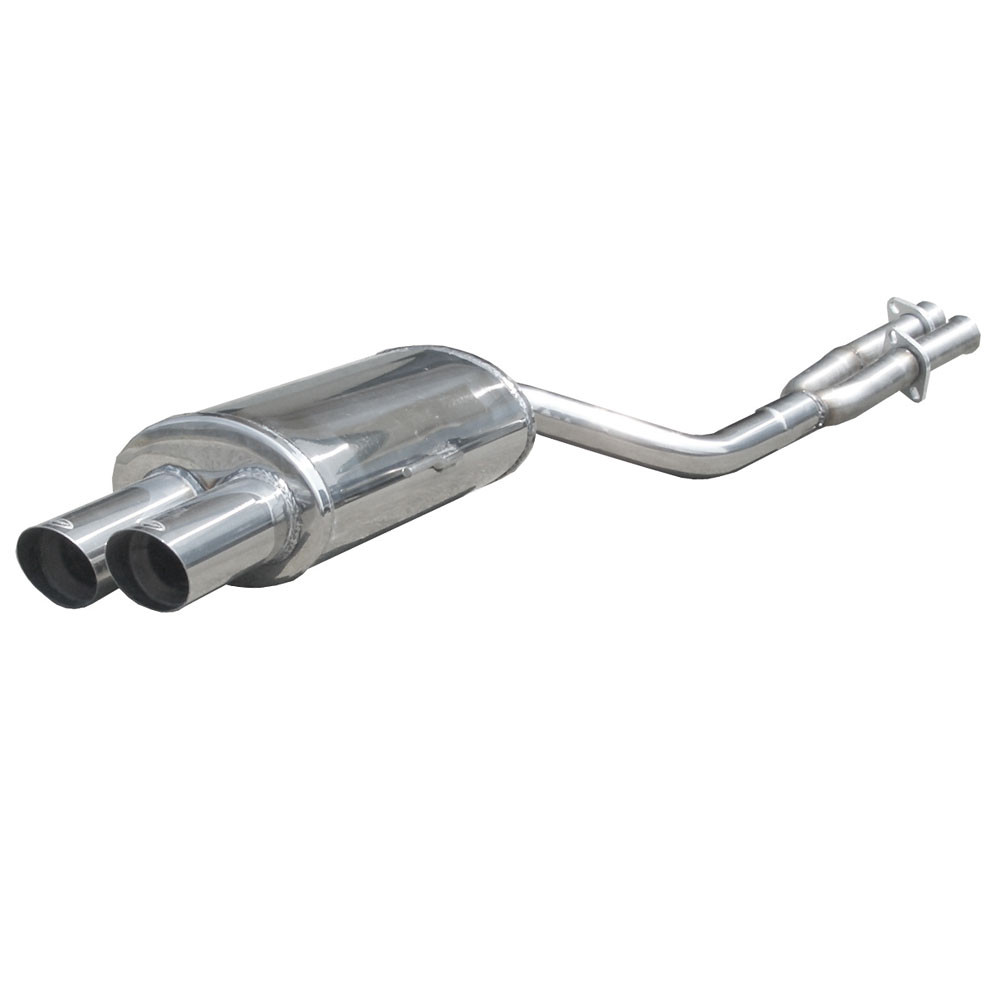 Inoxcar Stainless Rear Exhaust BMW 325i/328i E36 2x80mm Racing - IC-OVBM04RA - OVBM.04.RA - 3661768205952