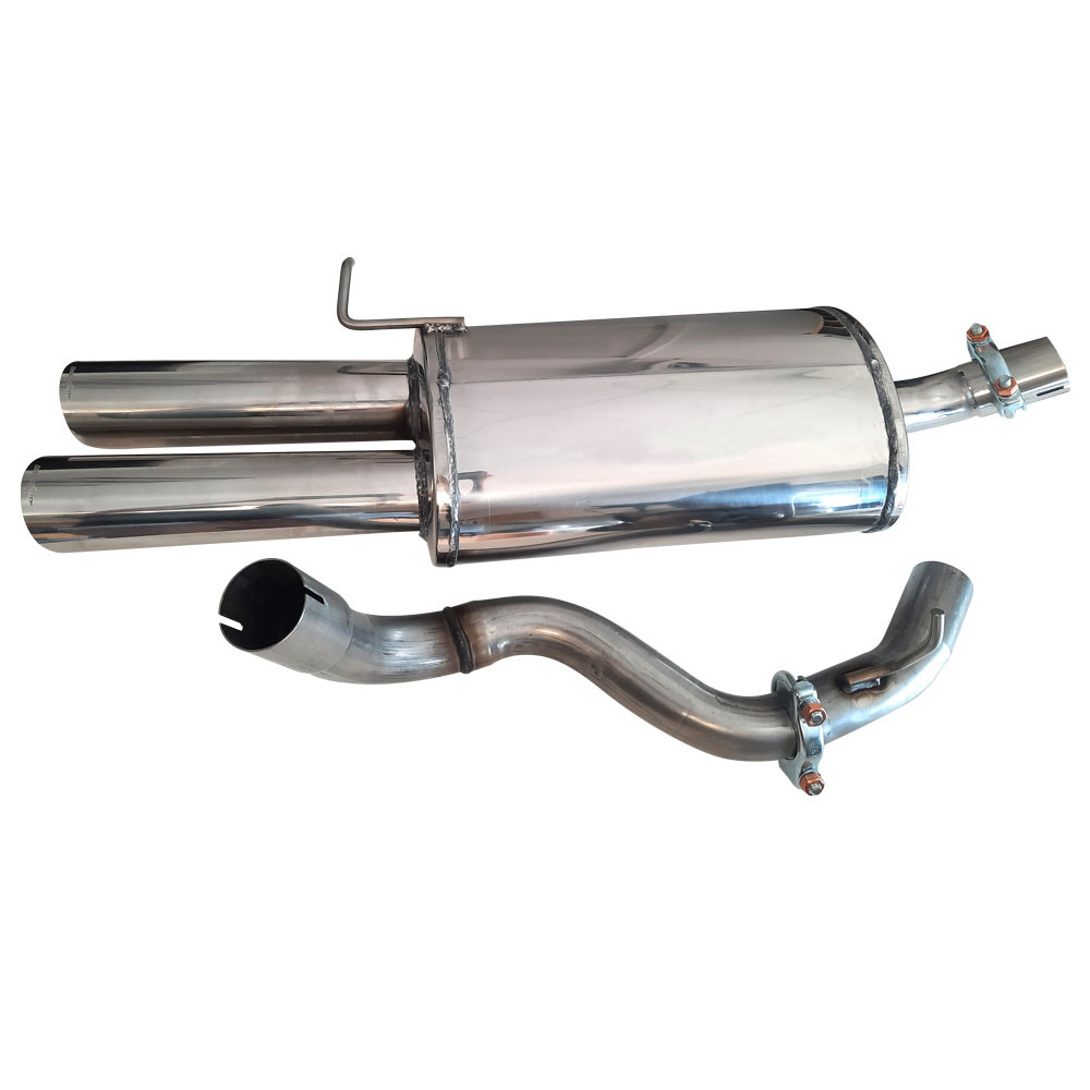 Terminale Scarico Inox Inoxcar Seat Leon 1.9 TDi 150cv Dopo 2003 2x76mm - IC-OVSE07RA - OVSE.07.RA - 3661768287903