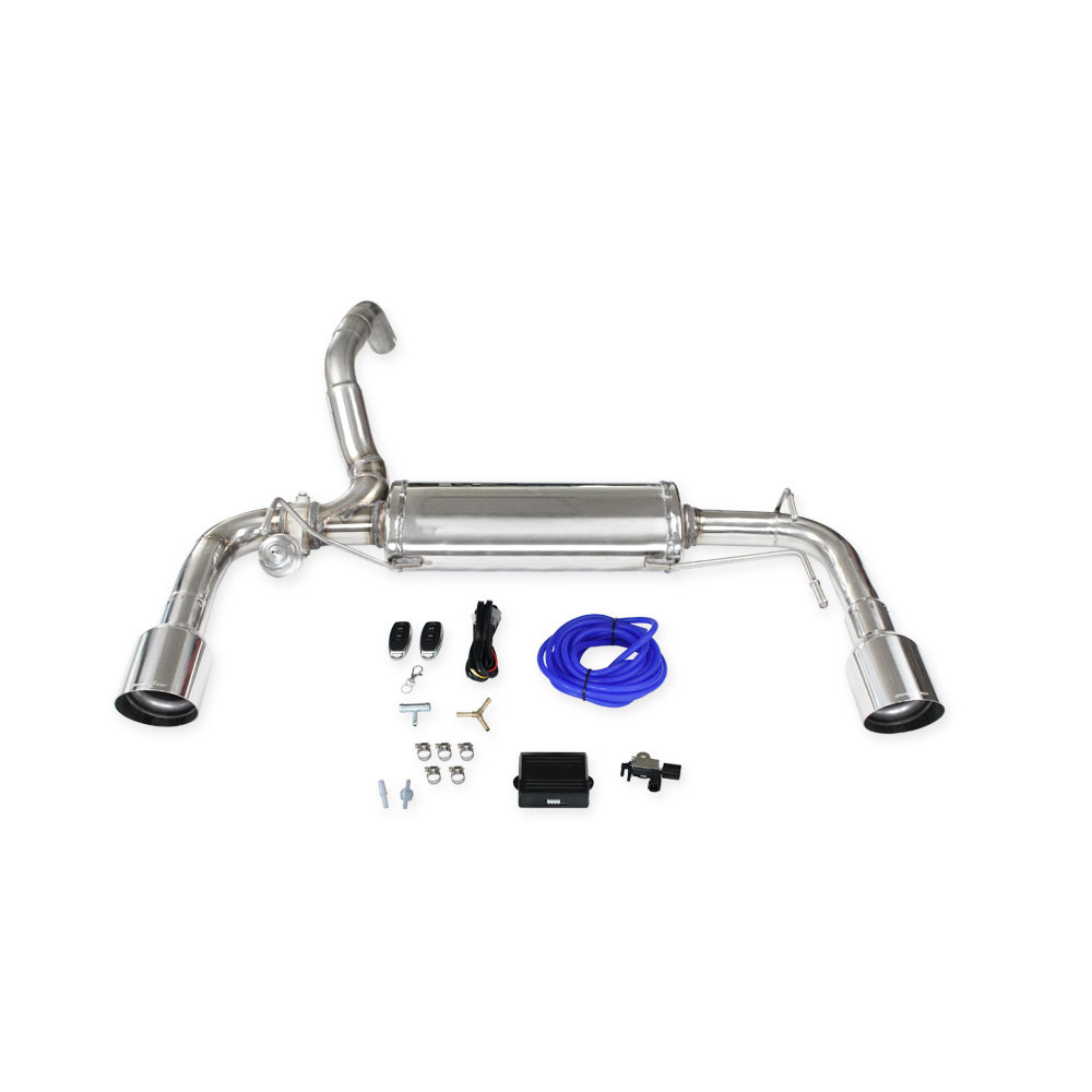 Inoxcar 100 Racing rear muffler with valve Abarth 595 1,4T-Jet - IC-VALV-595-01 - VALV.595.01 - 3661768562567