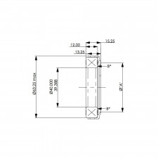 Cuscinetto frizione AP Racing contatto 50mm diametro 40mm fissaggio interno