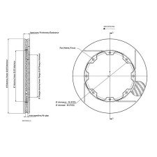 AP Racing rechte remschijf 332mm/32 8 groeven - AP-CP3581-766G8 - CP3581-766G8 - 3661768840672