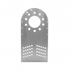 Plaque aluminium pour réglage de roue avec perçages 5x120, 5x115 et 5x108 alésage central 72,6mm par 4