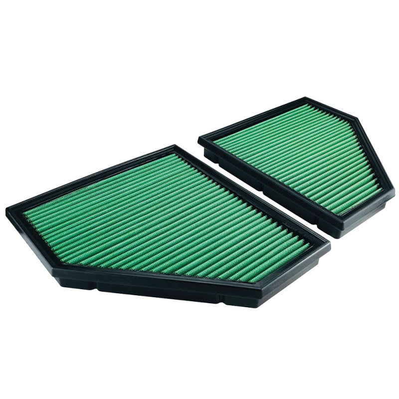 Originele vervangingsluchtfilters Groen BMW M3/M4 G80/82 21- (x2 filters) - GR-P965047-2 - P965047/2 - 3661768792988