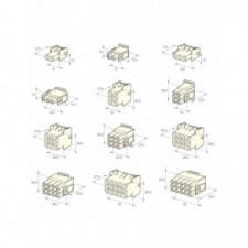 Connecteur "Mate-N-Lok" - 3V M x10 pièces