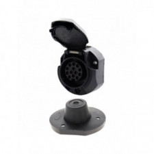 13 Pole Plastic Socket 12V + Gasket