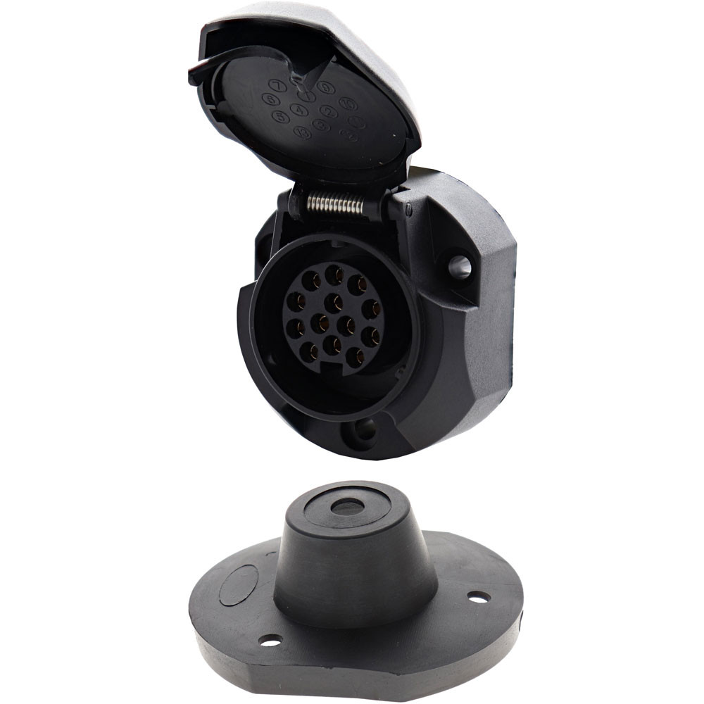 13-polige kunststof 12V-stopcontact + Afdichting - EL-TP403001C - TP.403001C - 3700660436405