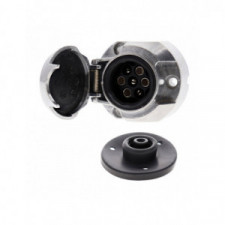7 Pole Metal Socket 12V 12N + Gasket