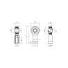 Ball seal Competition Rodobal MTE Female Pitch to Right 14mm / 1.5mm