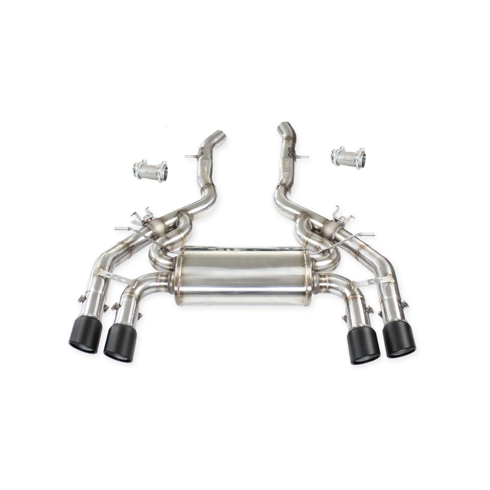 Silenziatore Posteriore con valvola Inoxcar 2x90 X-Race Black matt BMW F87 M2 dopo 2020 - IC-VALVBMF8703 - VALV.BMF87.03 - 3661768562666