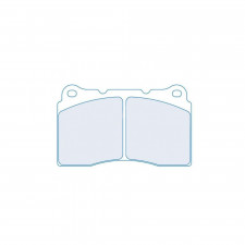 Plaquettes de frein CL Brakes (Carbone Lorraine) RC8 arrière Brembo Bio 09