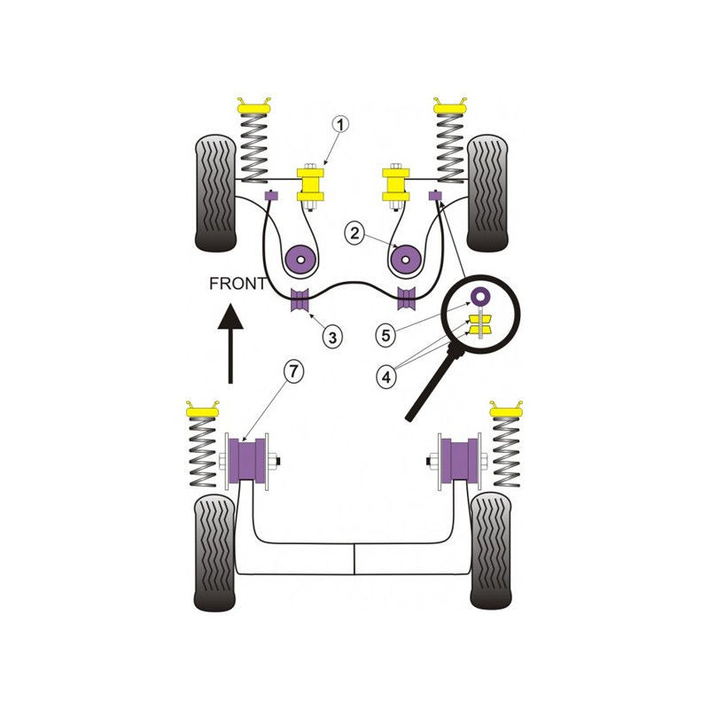 Powerflex Bushing Rear Tie Bar Front Bush Seat Ibiza 1992-1999 (2 Pieces) - PF-R85615-2 - PFR85-615 - 5055676511188