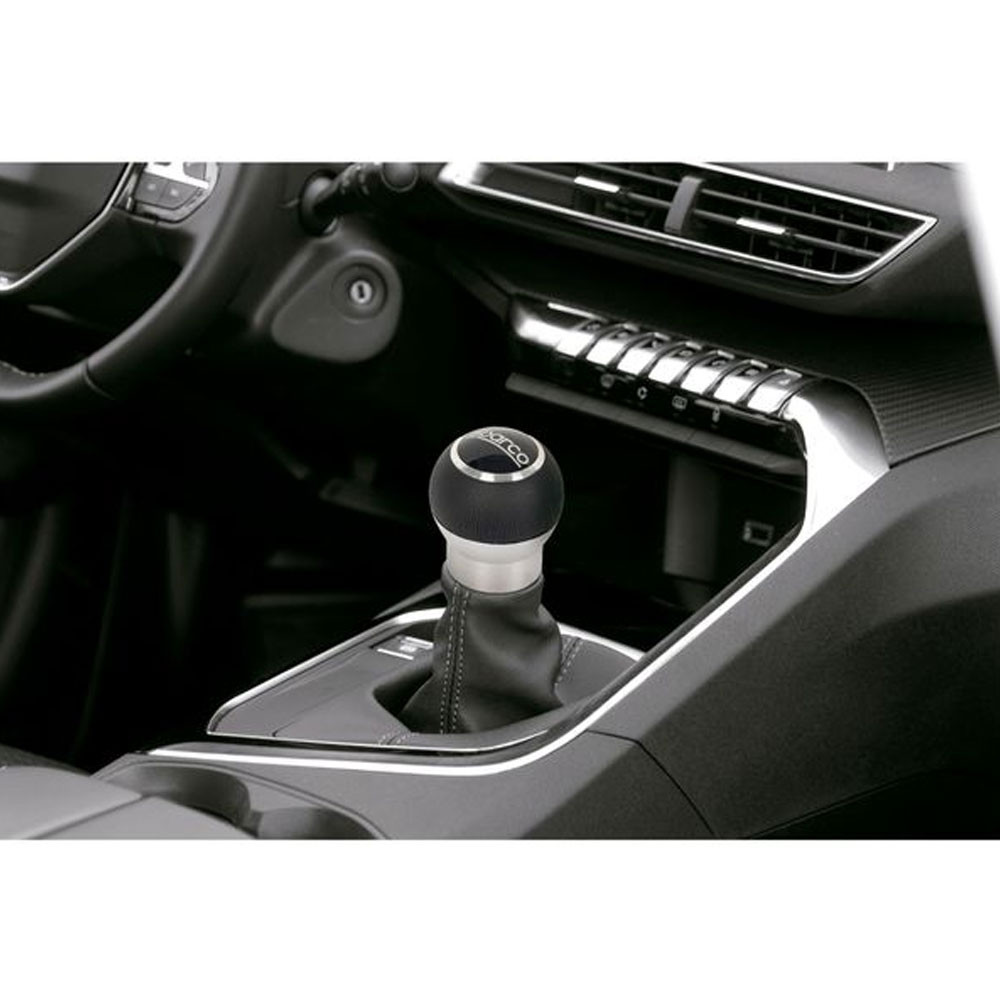 Pomello Sparco alluminio/pelle fuori anello di retromarcia - LI-SPG107 - SPG107 - 6922516325344