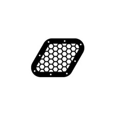Revotec beschermrooster 90x90mm zwart geanodiseerd - REN-OG1 - OG1 - 3661768543702